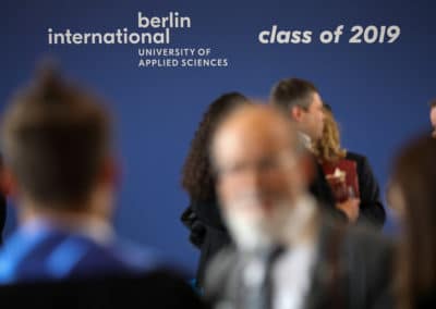 Abschlussfeier des Absolventenjahrgangs 2019 der Berlin International University of Applied Sciences