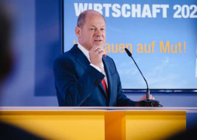 Vizekanzler und Bundesminister für Finanzen, Olaf Scholz auf dem Tag der Immobilienwirtschaft 2020