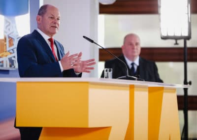 Vizekanzler und Bundesminister für Finanzen, Olaf Scholz auf dem Tag der Immobilienwirtschaft 2020