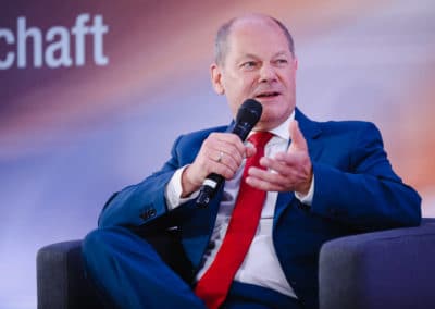 Vizekanzler und Bundesminister für Finanzen, Olaf Scholz auf dem Tag der Immobilienwirtschaft 2020