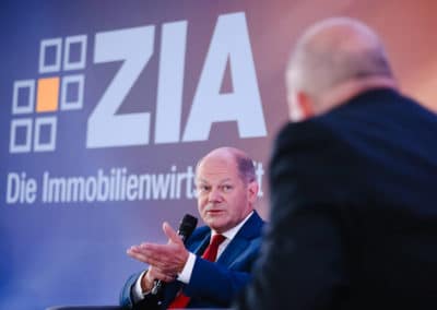 Vizekanzler und Bundesminister für Finanzen, Olaf Scholz auf dem Tag der Immobilienwirtschaft 2020