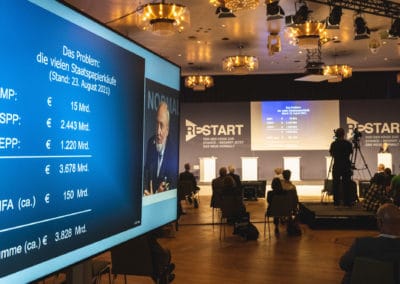 Hans Werner Sinn beim RESTART Kongress